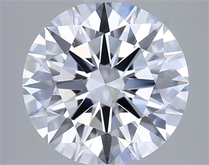 Foto Del inventario de diamantes de laboratorio, 2.54 quilates, Redondo , Color D, claridad VVS2 y certificado GIA de