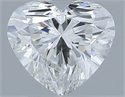 Natural Diamond 0.40 Carats, Heart with  Cut, I Color, VS1 Clarity and Certified by GIA