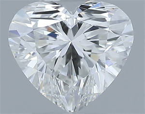 Picture of Natural Diamond 0.40 Carats, Heart with  Cut, I Color, VS1 Clarity and Certified by GIA