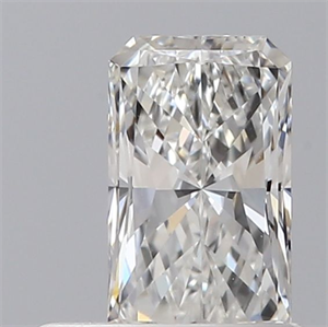 Picture of Natural Diamond 0.50 Carats, Radiant with  Cut, F Color, VVS2 Clarity and Certified by GIA