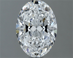 Picture of Natural Diamond 1.01 Carats, Oval with  Cut, D Color, SI1 Clarity and Certified by GIA