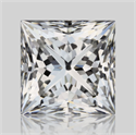 Natural Diamond 1.22 Carats, Princess with  Cut, F Color, VVS1 Clarity and Certified by GIA
