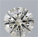 Natural Diamond 1.07 Carats, Round with Excellent Cut, K Color, I1 Clarity and Certified by GIA