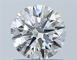 Foto Diamante Natural 0.71 quilates, Redondo , Color F, claridad SI1 y certificado GIA de