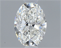 Natural Diamond 0.40 Carats, Oval with  Cut, G Color, VVS2 Clarity and Certified by GIA