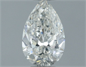 Natural Diamond 0.60 Carats, Pear with  Cut, H Color, SI1 Clarity and Certified by GIA