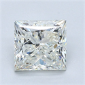 Diamante Natural 1.71 quilates, Princesa , Color K, claridad VVS1 y certificado GIA