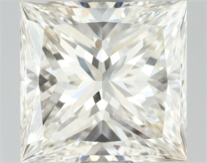 Picture of Natural Diamond 1.50 Carats, Princess with  Cut, I Color, VVS1 Clarity and Certified by IGI