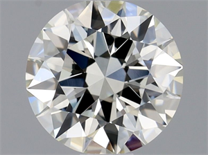 Picture of Natural Diamond 0.71 Carats, Round with Excellent Cut, J Color, IF Clarity and Certified by GIA