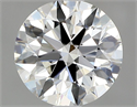 Natural Diamond 0.80 Carats, Round with Excellent Cut, H Color, VVS2 Clarity and Certified by GIA