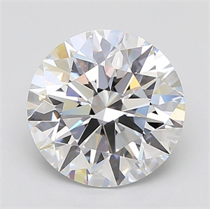 Picture of Lab Grown Diamond 4.19 Carats, Round with Ideal Cut, E Color, IF Clarity and Certified by IGI