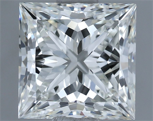 Picture of Natural Diamond 1.50 Carats, Princess with  Cut, H Color, VS1 Clarity and Certified by IGI