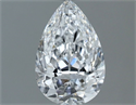 Natural Diamond 0.60 Carats, Pear with  Cut, D Color, VS2 Clarity and Certified by GIA