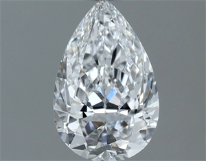 Picture of Natural Diamond 0.60 Carats, Pear with  Cut, D Color, VS2 Clarity and Certified by GIA