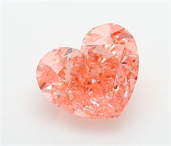 Picture of Lab Grown Diamond 2.09 Carats, Heart with  Cut, Fancy Vivid Pink Color, VVS2 Clarity and Certified by IGI