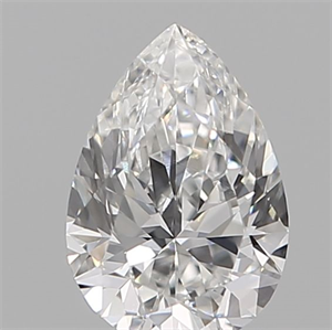 Picture of Natural Diamond 0.12 Carats, Pear with  Cut, E Color, VS1 Clarity and Certified by IGI
