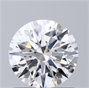 Lab Grown Diamond 1.03 Carats, Round with Ideal Cut, D Color, VVS2 Clarity and Certified by IGI