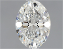 Natural Diamond 0.90 Carats, Oval with  Cut, F Color, SI1 Clarity and Certified by GIA