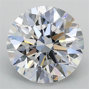Picture of Lab Grown Diamond 1.09 Carats, Round with Excellent Cut, D Color, VVS2 Clarity and Certified by IGI