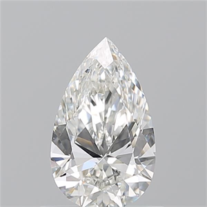 Picture of Natural Diamond 0.73 Carats, Pear with  Cut, H Color, SI1 Clarity and Certified by GIA