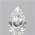Diamante Natural 0.73 quilates, De pera , Color H, claridad SI1 y certificado GIA