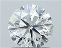 Natural Diamond 1.01 Carats, Round with Very Good Cut, H Color, SI1 Clarity and Certified by GIA