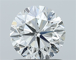 Picture of Natural Diamond 1.01 Carats, Round with Very Good Cut, H Color, SI1 Clarity and Certified by GIA