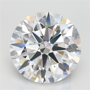 Picture of Lab Grown Diamond 4.32 Carats, Round with Excellent Cut, D Color, VVS1 Clarity and Certified by GIA