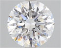 Del inventario de diamantes de laboratorio, 2.09 quilates, Redondo , Color E, claridad VVS2 y certificado IGI