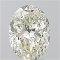 Natural Diamond 2.01 Carats, Oval with  Cut, K Color, SI2 Clarity and Certified by GIA