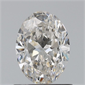 Natural Diamond 0.80 Carats, Oval with  Cut, H Color, VS1 Clarity and Certified by GIA