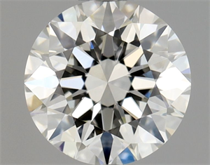 Picture of Natural Diamond 0.70 Carats, Round with Excellent Cut, I Color, VS1 Clarity and Certified by GIA