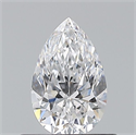 Diamante Natural 0.55 quilates, De pera , Color D, claridad VVS1 y certificado GIA