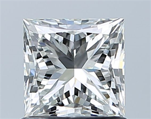 Picture of Natural Diamond 1.00 Carats, Princess with  Cut, I Color, VVS2 Clarity and Certified by GIA