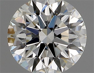 Picture of Natural Diamond 0.58 Carats, Round with Excellent Cut, I Color, VS1 Clarity and Certified by GIA