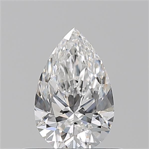 Picture of Natural Diamond 0.51 Carats, Pear with  Cut, E Color, VS1 Clarity and Certified by GIA