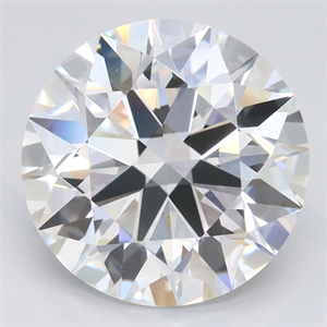 Picture of Lab Grown Diamond 4.32 Carats, Round with Excellent Cut, D Color, VVS1 Clarity and Certified by GIA