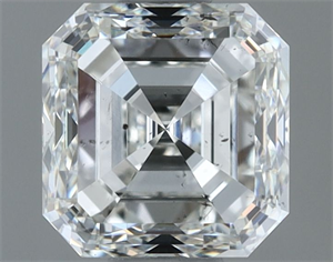 Picture of Natural Diamond 1.00 Carats, Asscher with  Cut, H Color, SI1 Clarity and Certified by IGI