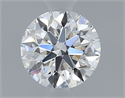 Natural Diamond 0.43 Carats, Round with Excellent Cut, D Color, VVS2 Clarity and Certified by GIA