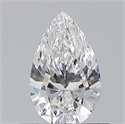 Diamante Natural 0.51 quilates, De pera , Color D, claridad VVS1 y certificado GIA