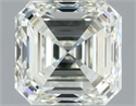 Natural Diamond 1.50 Carats, Asscher with  Cut, I Color, VVS1 Clarity and Certified by IGI