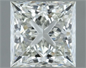 Natural Diamond 0.74 Carats, Princess with  Cut, I Color, IF Clarity and Certified by IGI