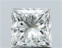 Natural Diamond 1.04 Carats, Princess with  Cut, H Color, VS2 Clarity and Certified by GIA