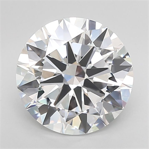 Picture of Lab Grown Diamond 5.34 Carats, Round with Excellent Cut, D Color, VVS2 Clarity and Certified by IGI