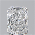 Natural Diamond 0.70 Carats, Radiant with  Cut, E Color, VS1 Clarity and Certified by GIA