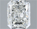 Natural Diamond 1.50 Carats, Radiant with  Cut, I Color, SI1 Clarity and Certified by GIA