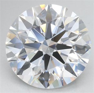 Picture of Lab Grown Diamond 5.43 Carats, Round with Excellent Cut, D Color, IF Clarity and Certified by GIA