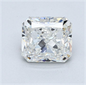 Natural Diamond 2.01 Carats, Radiant with  Cut, G Color, SI1 Clarity and Certified by GIA