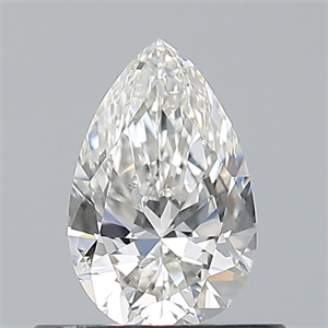 Picture of Natural Diamond 0.50 Carats, Pear with  Cut, G Color, VS1 Clarity and Certified by GIA