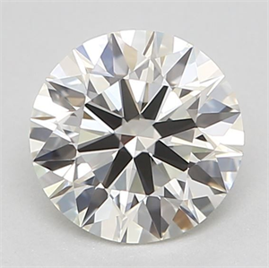 Foto Diamante Natural 0.52 quilates, Redondo , Color J, claridad IF y certificado GIA de